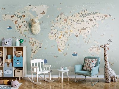 Фото Фреска Детские фрески арт. 800551 - Детские|Для мальчика  | Студия фресок и фотопанно "La Stanza"