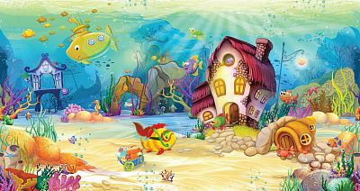 Фото Панно подводный мир - Панорамы|Детские | Студия фресок и фотопанно "La Stanza"