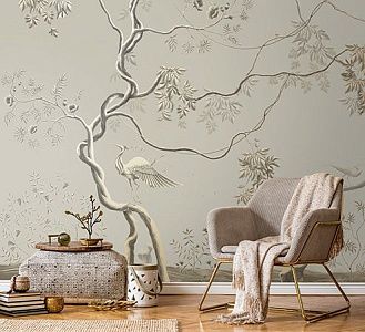 Фото Фреска Tesoro арт. 01125-GL - Шинуазри | Студия фресок и фотопанно "La Stanza"