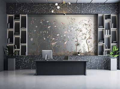 Фото Фреска Tesoro 2 арт. 02213-S - Шинуазри | Студия фресок и фотопанно "La Stanza"