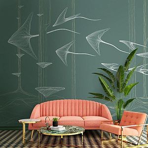 Фото Фреска Tesoro арт. 01451-S - Line art | Студия фресок и фотопанно "La Stanza"