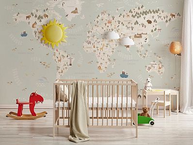 Фото Фреска Детские фрески арт. 800552 - Детские|Для девочки | Студия фресок и фотопанно "La Stanza"