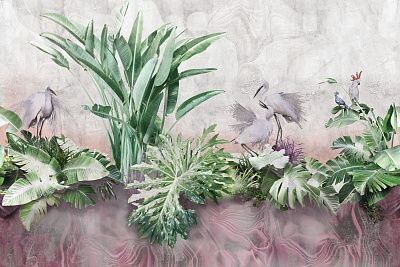 Фото Фреска Тренды Мистика арт. 980420 - Тропики  | Студия фресок и фотопанно "La Stanza"