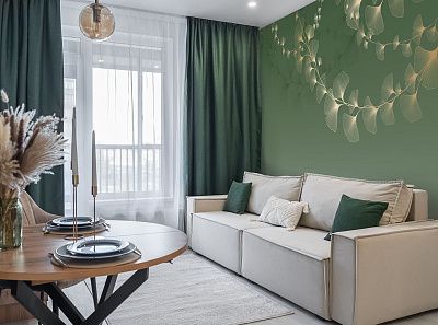 Фото Фреска Tesoro 2 арт. 02022-GL - Цветы | Студия фресок и фотопанно "La Stanza"