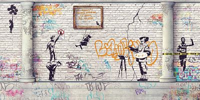 Фото Фреска Тренды Граффити арт. 980087 - Сюжеты|Современные | Студия фресок и фотопанно "La Stanza"