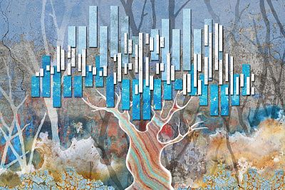 Фото Фреска Тренды Симфония текстур арт. 980225 -  | Студия фресок и фотопанно "La Stanza"