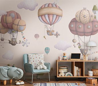 Фото Фреска ALBA Dreams арт. 800726 - Детские|Для девочки | Студия фресок и фотопанно "La Stanza"