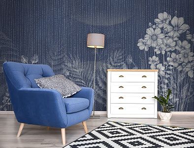 Фото Фреска ALBA Ornamental арт. 800650 - Цветы | Студия фресок и фотопанно "La Stanza"