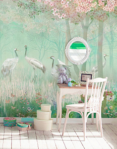 Фото Фреска ALBA Dreams арт. Фреска ALBA Dreams арт. 800541 - Детские|Для девочки | Студия фресок и фотопанно "La Stanza"