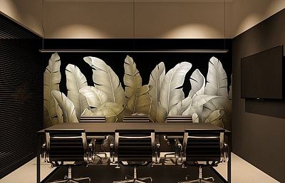 Фото Фреска Tesoro арт. 01230-G - Тропики  | Студия фресок и фотопанно "La Stanza"