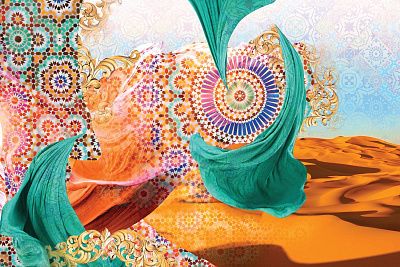 Фото Фреска Тренды Марракеш арт. 980211 - Орнаменты | Студия фресок и фотопанно "La Stanza"