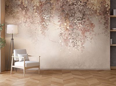 Фото Фреска Tesoro 2 арт. 02097-F - Цветы | Студия фресок и фотопанно "La Stanza"