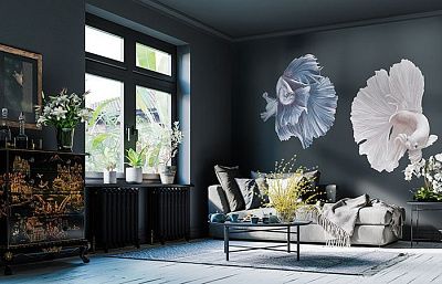 Фото Фреска Рыбки арт. 01110-F - Сюжеты|Животные и птицы | Студия фресок и фотопанно "La Stanza"