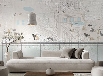 Фото Фреска Tesoro 2 арт. 02170-S - Графика  | Студия фресок и фотопанно "La Stanza"