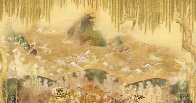 Фото Панно пейзаж в японском стиле - Панорамы|Восточные | Студия фресок и фотопанно "La Stanza"