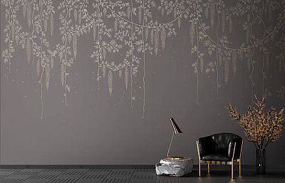 Фото Фреска Tesoro арт. 01490-GL - Шинуазри | Студия фресок и фотопанно "La Stanza"