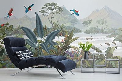 Фото Фреска Tesoro арт. 01206-S - Тропики  | Студия фресок и фотопанно "La Stanza"