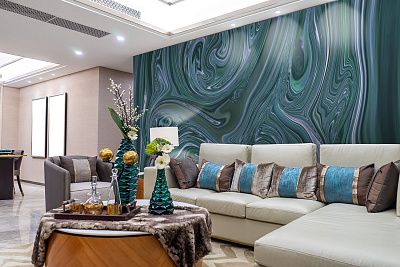 Фото Фреска ALBA Abstract арт. 800476 - Флюиды  | Студия фресок и фотопанно "La Stanza"