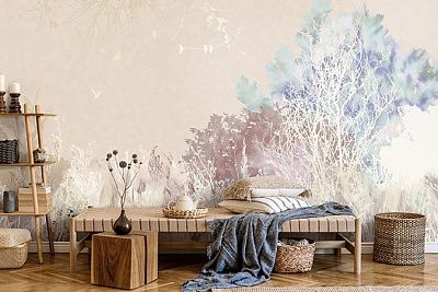 Фото Фреска Tesoro арт. 01260-GL - Лес и деревья | Студия фресок и фотопанно "La Stanza"