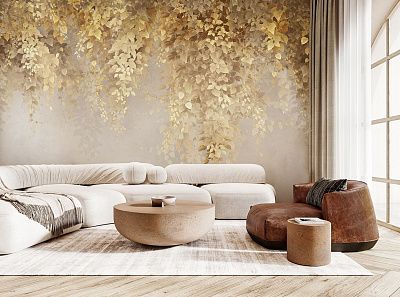 Фото Фреска Tesoro 2 арт. 02091-GL - Цветы | Студия фресок и фотопанно "La Stanza"