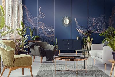 Фото Фреска ALBA Graphics арт. 800425 - Line art | Студия фресок и фотопанно "La Stanza"