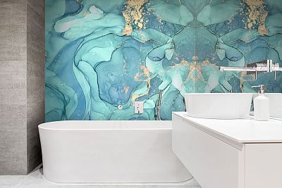 Фото Фреска ALBA Abstract арт. 800463 - Флюиды  | Студия фресок и фотопанно "La Stanza"