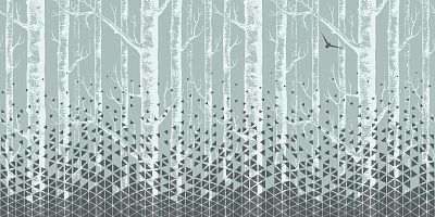 Фото Фреска Тренды Простые решения арт. 910992 - Лес и деревья | Студия фресок и фотопанно "La Stanza"