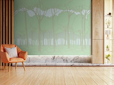 Фото Фреска Tesoro 2 арт. 02034-F - Лес и деревья | Студия фресок и фотопанно "La Stanza"