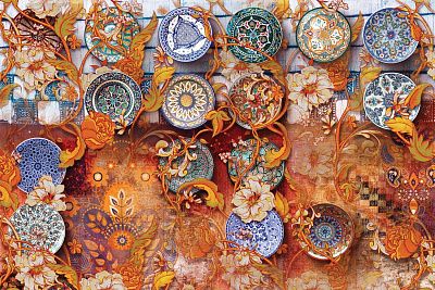 Фото Фреска Тренды Марракеш арт. 980210 - Орнаменты | Студия фресок и фотопанно "La Stanza"