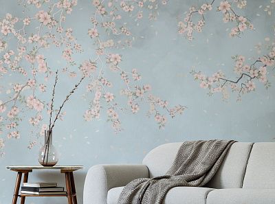 Фото Фреска Tesoro 2 арт. 02083-S - Цветы | Студия фресок и фотопанно "La Stanza"