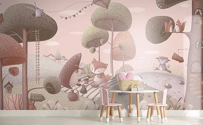 Фото Фреска ALBA Dreams арт. 800722 - Детские|Для девочки | Студия фресок и фотопанно "La Stanza"