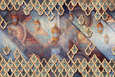 Фото Фреска Тренды Марракеш арт. 980209 - Орнаменты | Студия фресок и фотопанно "La Stanza"