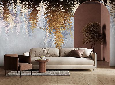 Фото Фреска Tesoro 2 арт. 02094-G - Цветы | Студия фресок и фотопанно "La Stanza"