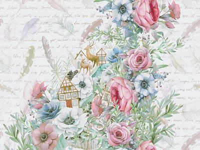 Фото Фреска Тренды Простые решения арт. 910155 - Цветы | Студия фресок и фотопанно "La Stanza"