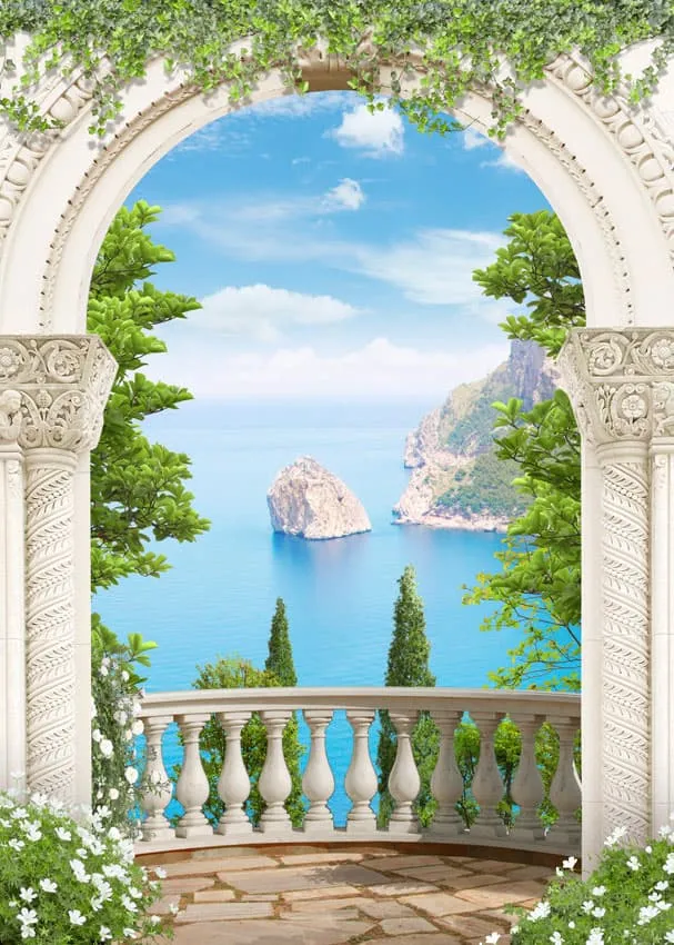 Фрески Море. Фреска с видом на море и морской пейзаж на стену вашего интерьера, купить в интернет-магазине ЛаСтанза